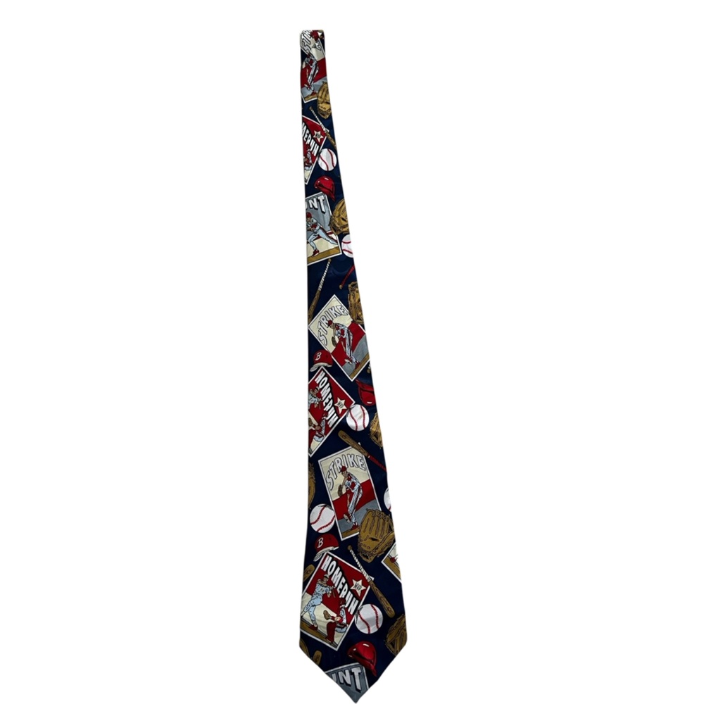 Vintage hand made Baseball Themed Men's Tie